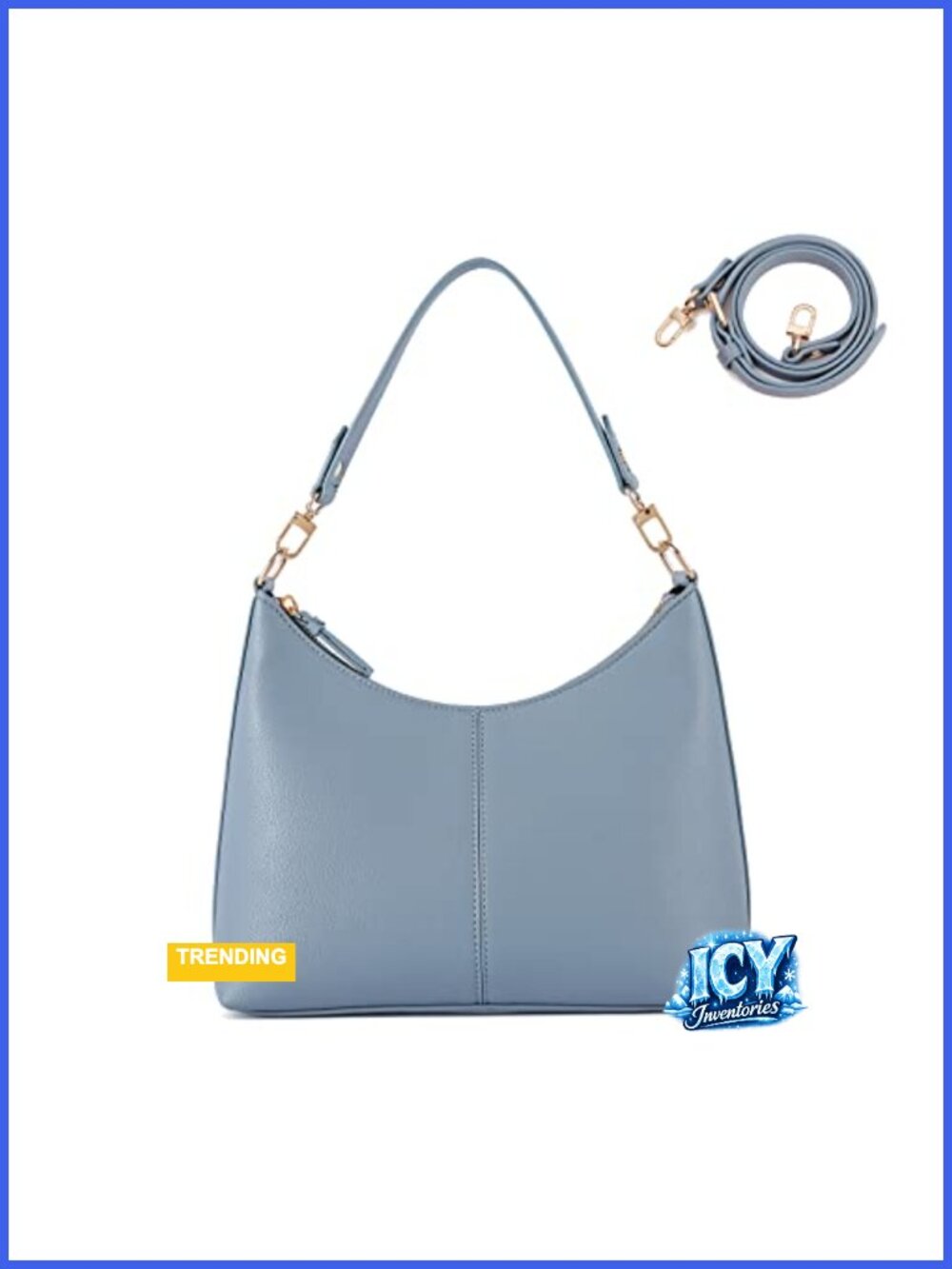 Mini Shoulder Bag Waterproof PU Leather Crossbody Purse Work Travel